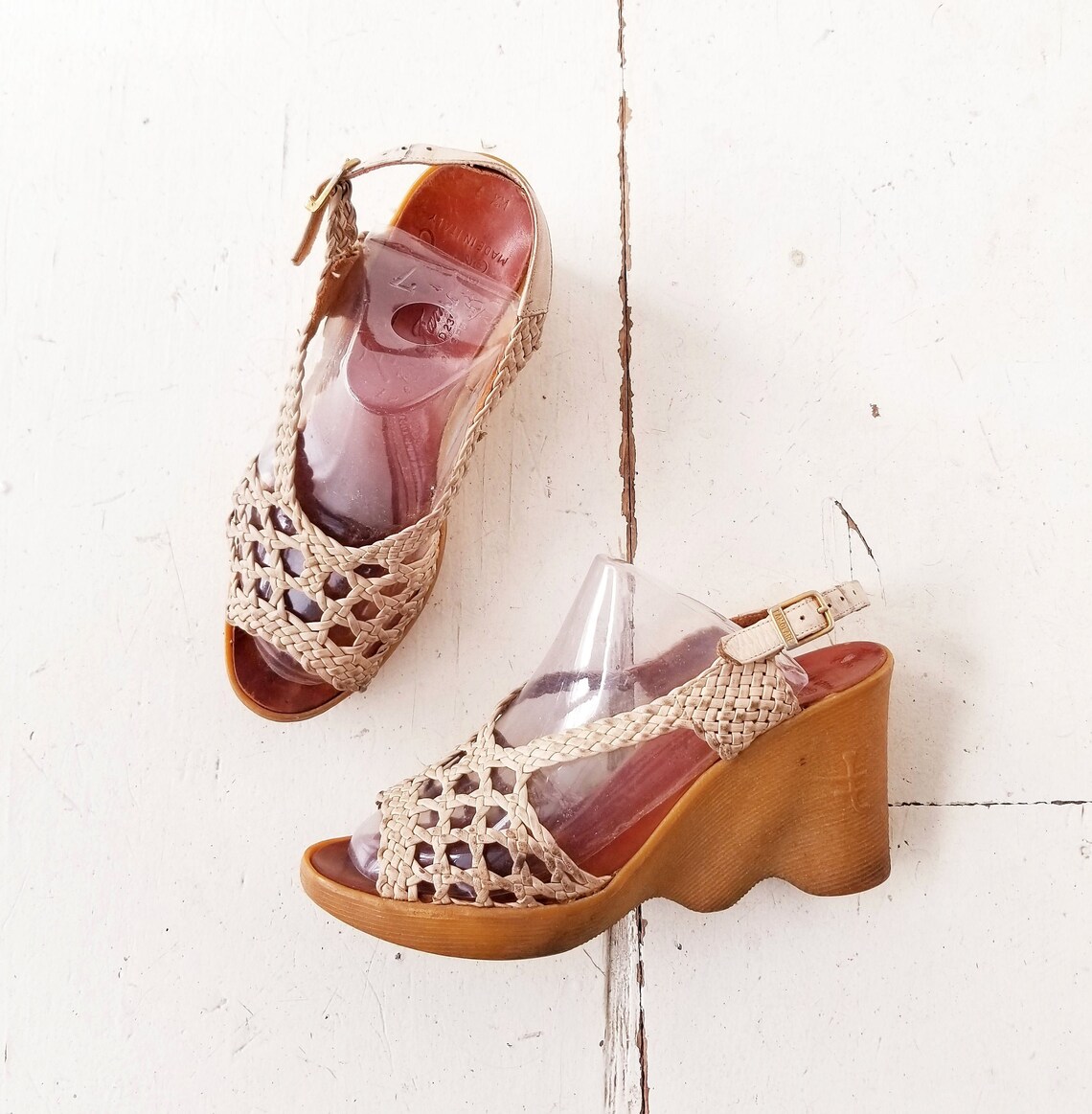 70s wedges shoes