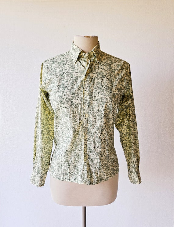 Vintage Oxford Shirt | Wild Strawberry | 60s Blou… - image 5