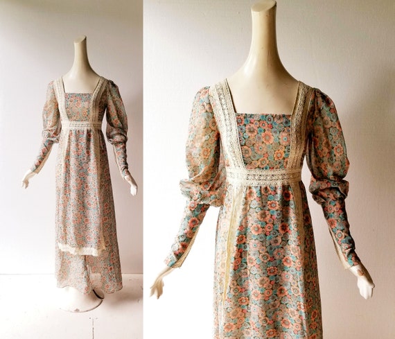 Gunne Sax Black Label Dress Renaissance Dress 70s Gunne - Etsy