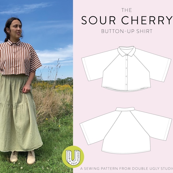 Sour Cherry Button-Up Shirt PDF Sewing Pattern | Size Inclusive | Adventurous Beginner-Friendly