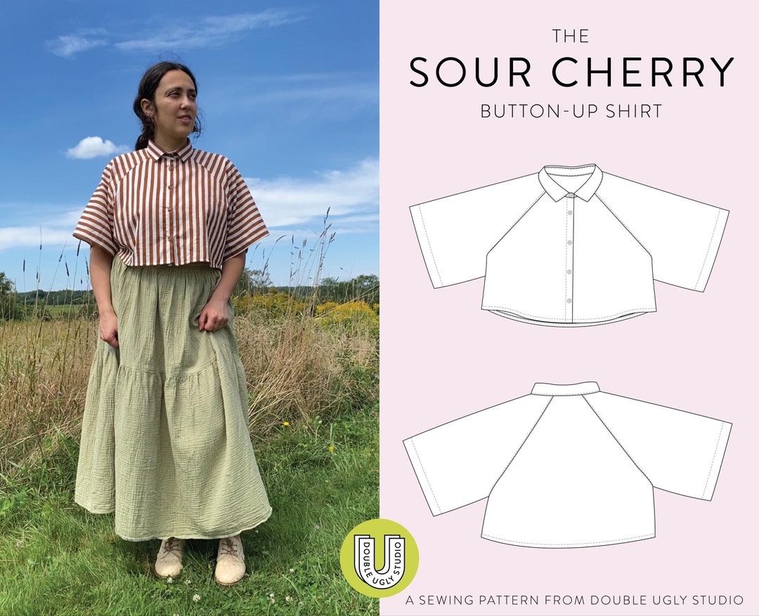 Sour Cherry Button-up Shirt PDF Sewing Pattern | Size Inclusive