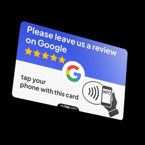 4x Google レビューカード NFC - Google レビューを即座に強化