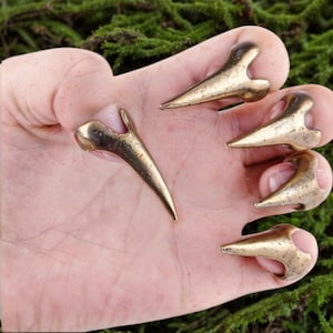 Finger Claws Ring, 5/10pcs Adjustable Gothic Punk Finger Cover Hand Armor Ring, Cosplay Nails Accessories, Cool Anniversary Gift for Him/Her