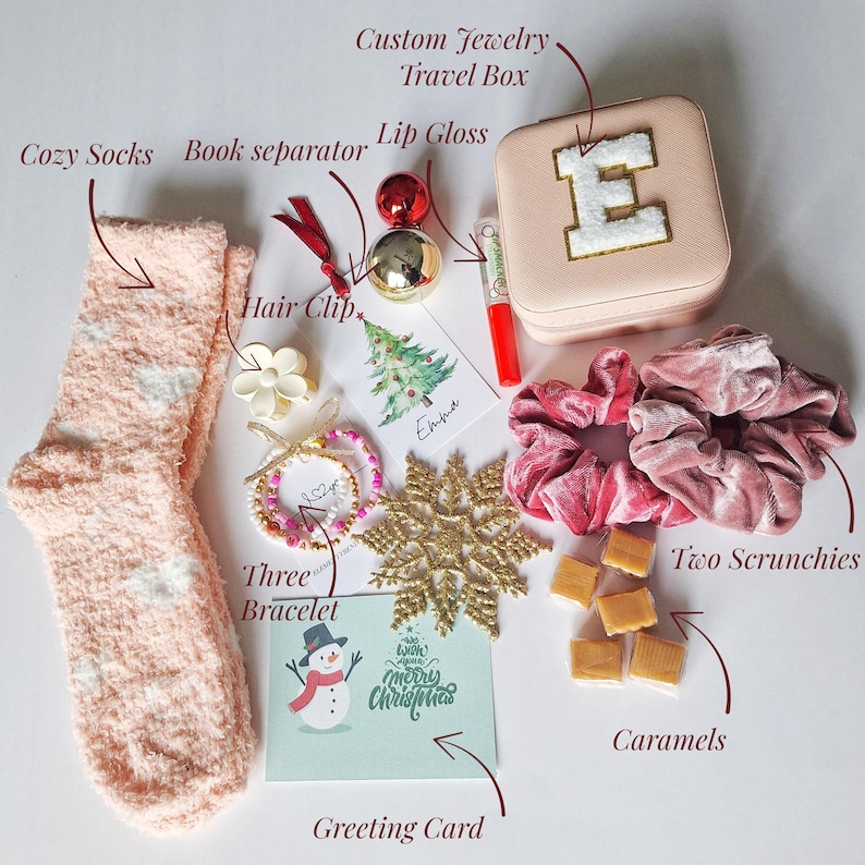 Personalized Teen Gift Box Custom Jewelry, Chenille Letter Ultimate TeenTreasur