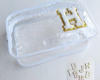 Personalized Clear Pouch Bachelorette Party Favor, Sleepover Gift Custom Bag