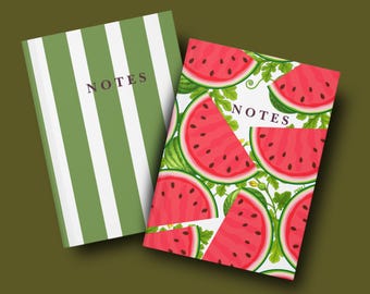 Wassermelone Journal Sommer Notizbuch für Mädchen, Obst Tagebuch, Notizen & Schul Geschenk
