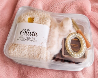 Bachelorette Party Gift Set: Custom Pouch, Spa Essentials, Bridal Party Favor