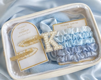 Bridesmaid Proposal Gift Personalized Spa Selfcare Set Makeup Bag Bachelorette Party Maid of Honor