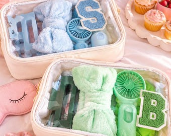 Teen Girl  Spa Gift Set, Custom Pouch, Personalized Sleepover Party Favor