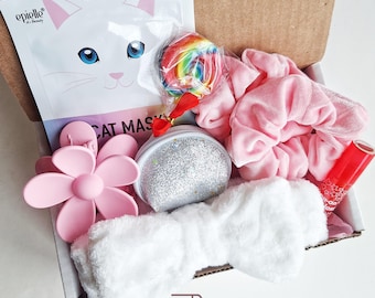 Teen Girl Gift Box Birthday Spa Set with Hair Accessories