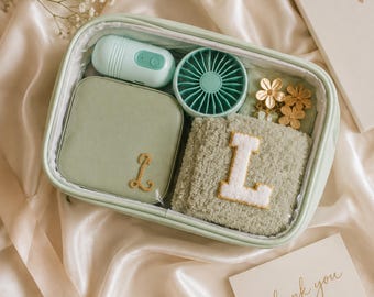 Cosmetic Travel Bag • Bachelorette Party Swag • Bridal Shower Favor • Coastal Trip Makeup Pouch Bridesmaids