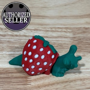 Strawberry snail flexi | snail desk pet articulated