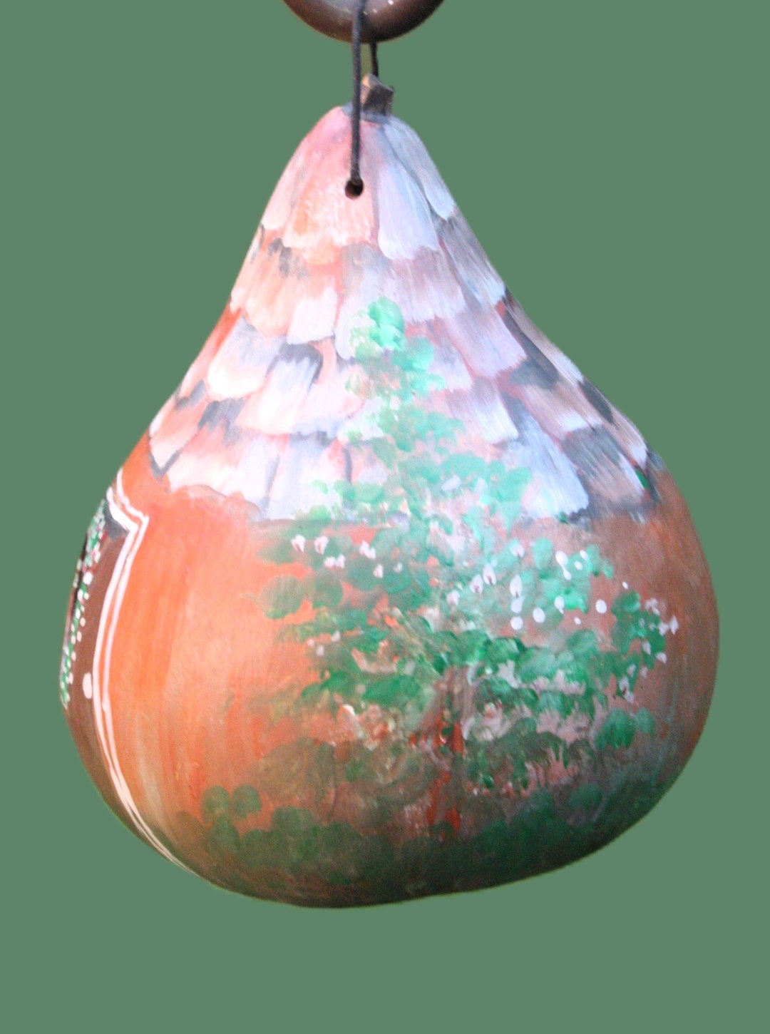 Dried Gourd Bird House or Bird Feeder Christmas Houese Gourd Etsy