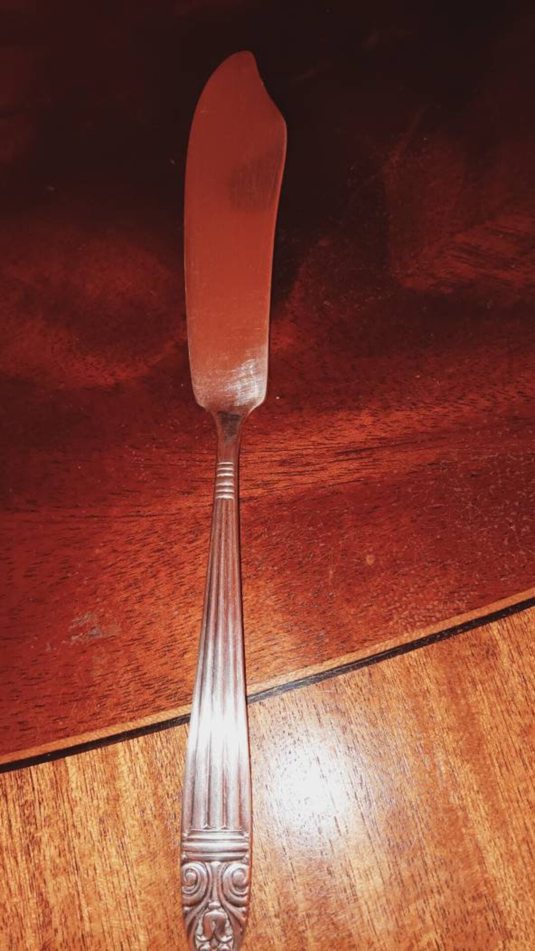 Danish Queen Butter Knife, Harmony House, 1944, Silver Plated, Etsy