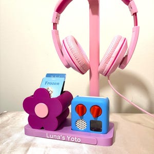 Yoto Mini Daisy Dock, Headphone Stand and Card Storage Box