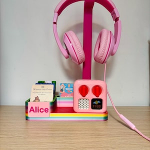 Customisable Yoto Mini Dock with Card Storage and Headphone Stand