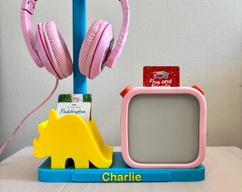 Yoto Gen 3 Dinosaur Dock, Headphone Stand and Card Storage Box
