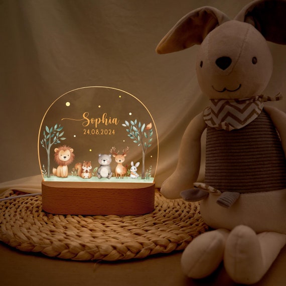 Personalised Baby Lamp, Custom Lampe Baby, Nachtlicht Baby, Lampe Personnalisé Enfant, Nachtlicht Kind, Baptism Gift, Baby Gift