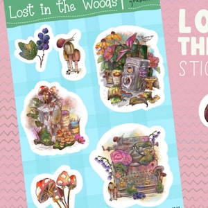 Lost in the Woods Vinyl Sticker Sheet