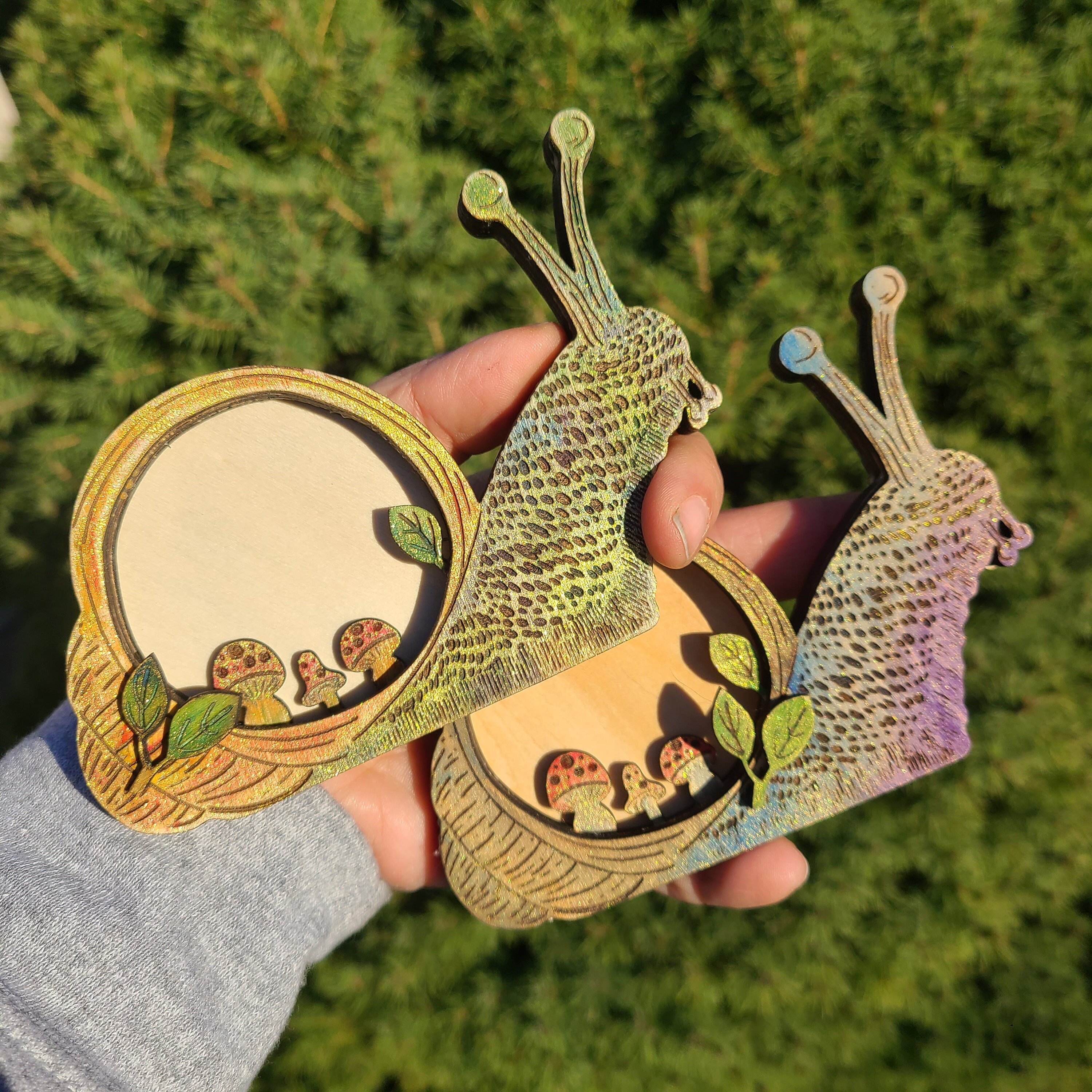 Wooden Snail Photo Frame - Etsy