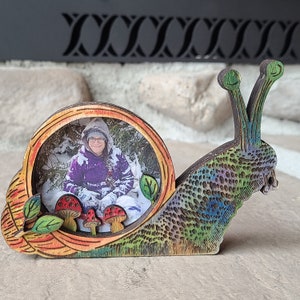 Wooden Snail Photo Frame - Etsy