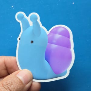 Sticker escargot spongieux