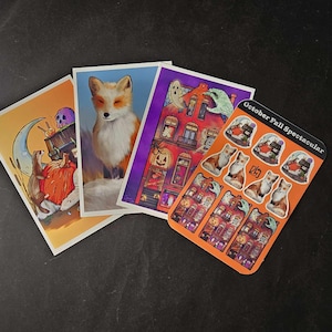 Club de cartes postales d'octobre – Lot « octobre automne fantasmagorique »