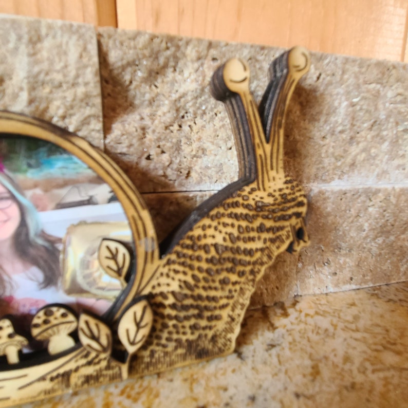Wooden Snail Photo Frame - Etsy