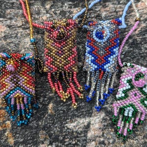 Petite trousse à pharmacie en perles amérindiennes, trousse à pharmacie, bijoux de cérémonie, collier de perles