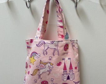 Child Unicorns Reversible Tote Bag