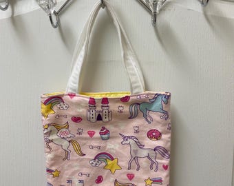 Child Unicorns Reversible Tote Bag