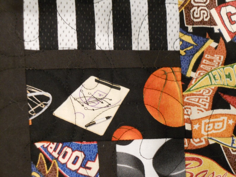 Twin Bed Quilt Sports Fan Quilt Twin Sports Bedding Etsy