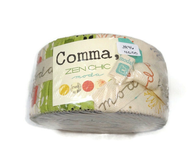 Comma Roll Comma Jelly Roll 2 1/2 Inch Precut Strips Quilt Fabric, Zen Chic, Moda ...