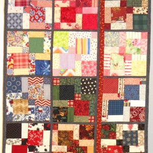 I Spy Baby Quilt: Handmade Scrappy Tummy Time Quilt