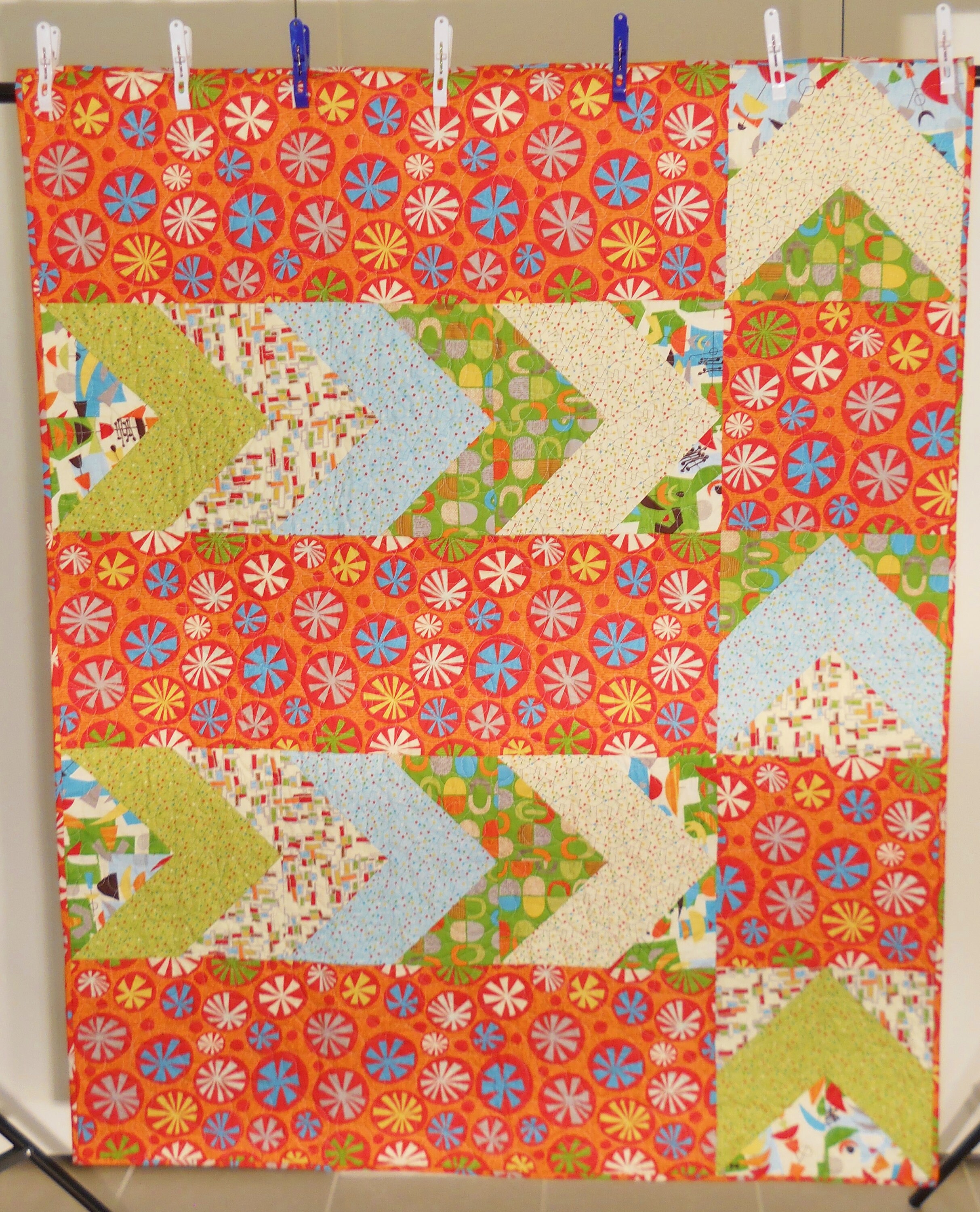 Modern Sofa Quilt / Modern Throw Quilt / Lap Quilt / Handmade Etsy