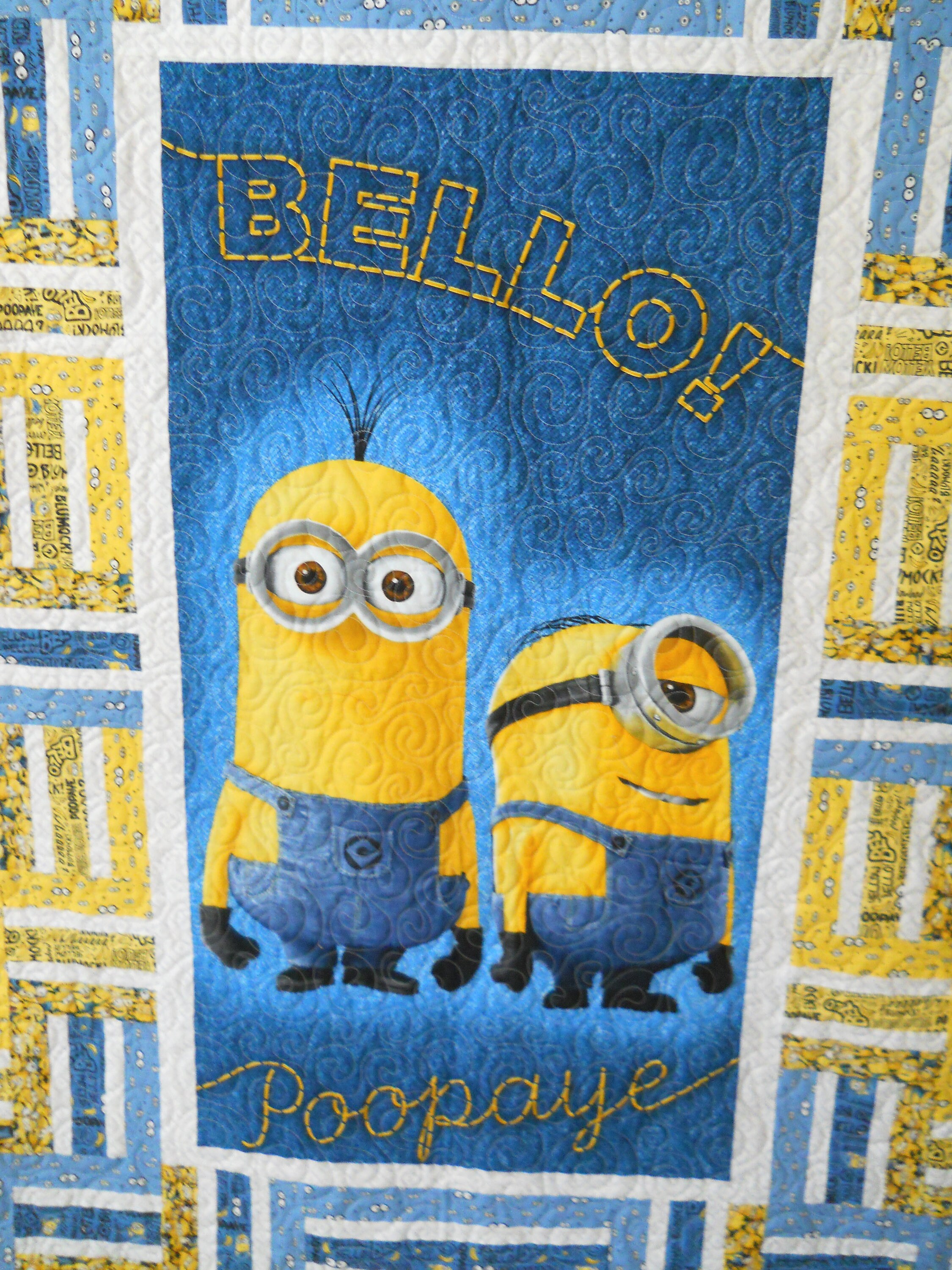Minions Trapunta a grandezza naturale Trapunta matrimoniale Trapunta patchwork Trapunta Minions Trapunte in vendita Pronto per la spedizione Etsy Italia