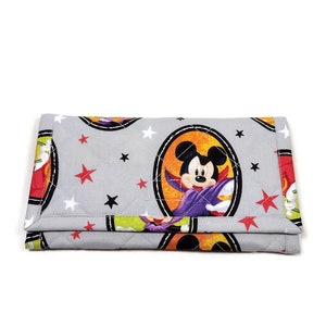 Cartera de Halloween Tela acolchada suave Trifold Regalo de bolsillo con cremallera hecho a mano para mujer para ella