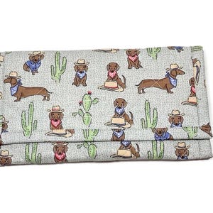 Dackel Brieftasche Gesteppte Damen Trifold Weicher Stoff Hundebrieftasche Reißverschluss Tasche Handgefertigter Dackel Mama Geburtstag Muttertagsgeschenk
