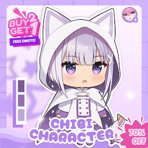 Custom Chibi Character | Custom Chibi Commission, Couple Chibi Christmas Gift, Chibi emotes, Chibi PFP, Chibi Anime Style