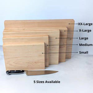 Maple Cutting Board – One Piece Solid Hardwood (No Glue), Thick Handmade Kitchen Board, Made in USA, Available in 4 Sizes