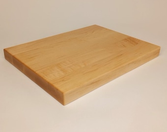 Thick Maple Cutting Board - 1.1 Inch Hard Maple, Handmade in Wisconsin, Available in 3 Sizes: Small, Medium, Large