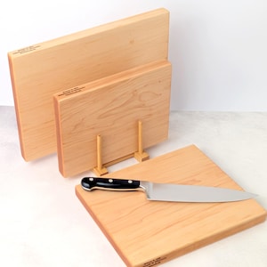 Maple Cutting Board Set of 3, One Piece Solid Hard Maple, No Glue bild 8