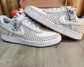 Nike Vandal Low Premium Shoes Womens Size 10 White Polka Dot Low Top 315056-111