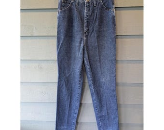 Jeans Wrangler Silver Lake vintage para mujer, talla 32x34, azul, corte recto, cintura alta, estilo mom