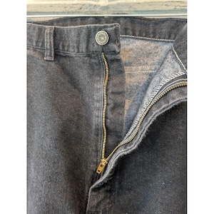 Vintage Wrangler Jeans Herren 42x30 Grau Relaxed Straight Denim Charcoal Wash USA Bild 3