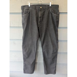 Vintage Wrangler Jeans Herren 42x30 Grau Relaxed Straight Denim Charcoal Wash USA Bild 1