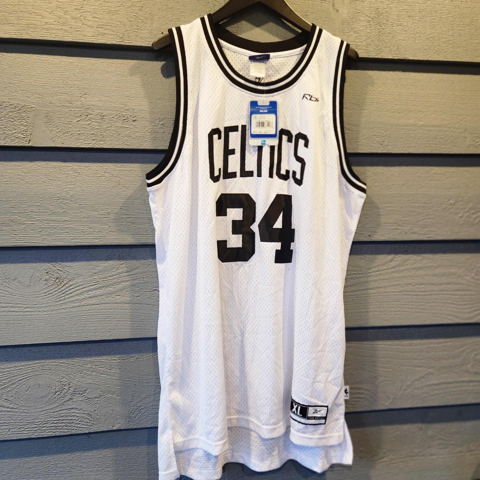 VTG Boston Celtics Jersey Mens XL White NBA Basketball Paul Pierce 