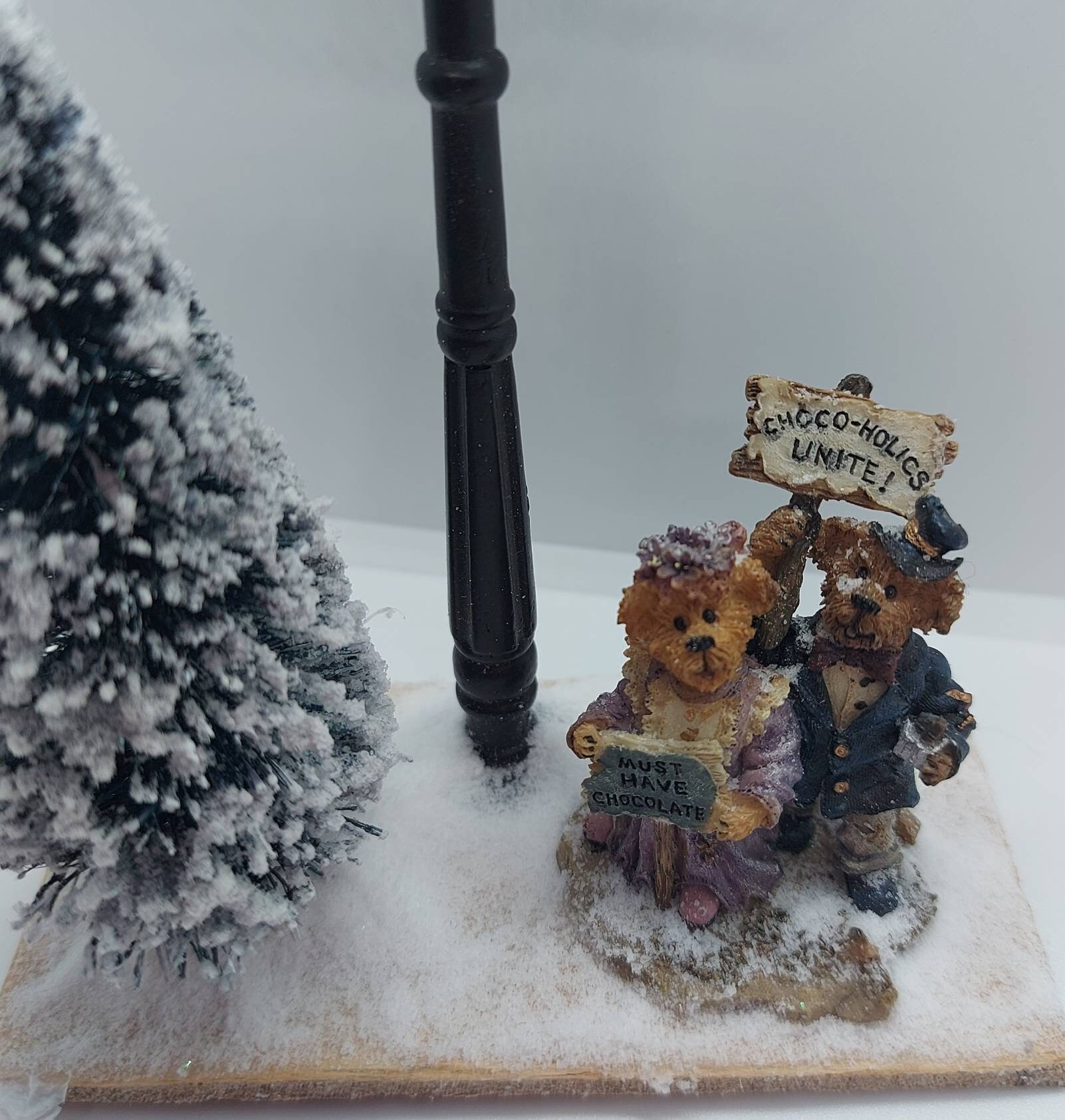 Dollhouse miniatura Oso de peluche invierno decoración de | Etsy