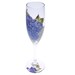 Hydrangea Champagne Glass Hand Painted For Toasting 