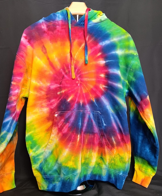 Hoodie Template Rainbow Colour Hoodie Tie Dye Medium